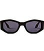 DIFF Eyewear DIFF Women's Eyewear Zoe 52mm Angled Polarized Lens Sunglasses, Color:Black - Image 2
