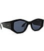 DIFF Eyewear DIFF Women's Eyewear Zoe 52mm Angled Polarized Lens Sunglasses, Color:Black - Image 3