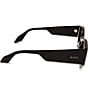 DIFF Eyewear DIFF Women's Eyewear Zoe 52mm Angled Polarized Lens Sunglasses, Color:Black - Image 4