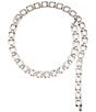 Dillard's 1#double; Square Ring Two Tone Metal Chain Belt - Image 2