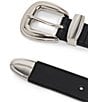 Dillard's 1.18#double; 3 Set Buckle Belt, Color:Black/Silver - Image 3