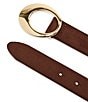 Dillard's Organic Oval Buckle Faux Suede Belt - Image 3