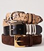 Dillard's 1.18#double; Snake Print Elongated Buckle Belt - Image 4