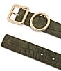 Dillard's 1.18#double; Topstitched Matte Croco Belt - Image 5