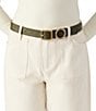 Dillard's 1.18#double; Topstitched Matte Croco Belt - Image 6