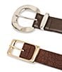 Dillard's 1.25#double; Textured Belt & 1.14#double; Matte Croco 2 For 1 Belt Set, Color:Cognac/Multi - Image 2