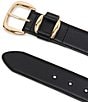 Dillard's 1.49#double; Feathered Edge Stitched Belt, Color:Black/Gold - Image 2