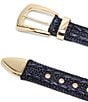 Dillard's 1.5#double; Braided Raffia Belt, Color:Navy - Image 2