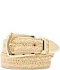 Dillard's 1.5#double; Braided Raffia Belt, Color:Natural - Image 1