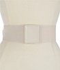 Color:White - Image 2 - 2.5 Inches Molten Link Overlay Stretch Belt
