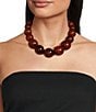 Dillard's Amber Tonal Beads Statement Necklace - Image 2