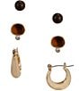 Dillard's Bead Studs And Hoop Earring Set - Image 1