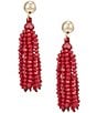 Dillard's Beaded Tassel Earrings - Image 3
