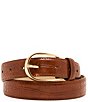 Dillard's Crocodile-Embossed Leather Belt - Image 1