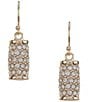 Dillard's Crystal Pave Rondelle Drop Earrings, Color:Gold/Crystal - Image 1