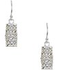 Dillard's Crystal Pave Rondelle Drop Earrings, Color:Silver/Crystal - Image 1