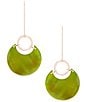 Dillard's Dyed Shell Round Drop Earrings - Image 1