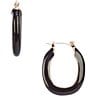 Dillard's Enamel Medium Metal Hoop Earrings - Image 1