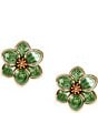 Dillard's Epoxy Flower Drop Earrings - Image 1