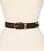Dillard's Faux Suede Feathered Edge Stitch Belt - Image 3