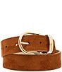 Dillard's Faux Suede Feathered Edge Stitch Belt - Image 1