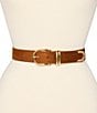 Dillard's Faux Suede Feathered Edge Stitch Belt - Image 3