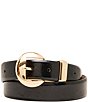 Dillard's Glazed Leather Pant Belt - Image 1