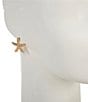 Dillard's Golden Starfish Stud Earrings - Image 2