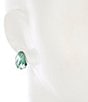 Dillard's Green Waves Teardrop Drop Earrings, Color:Green/Gold - Image 2
