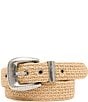 Dillard's Hammered Hardware Straw Belt - Image 1