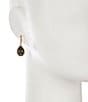 Dillard's Jet Metallic Gold Teardrop Drop Earrings, Color:Gold - Image 2