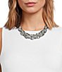Dillard's Large Oval Link Chain Interlinked Collar Necklace - Image 2