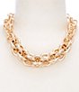 Dillard's Large Oval Link Chain Interlinked Collar Necklace - Image 1