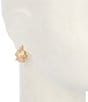Dillard's Line Textured V Link Hoop Earrings - Image 2
