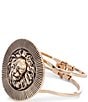 Dillard's Lion Head Line Textured Metal Wire Hinge Bracelet - Image 1