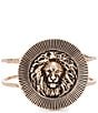 Dillard's Lion Head Line Textured Metal Wire Hinge Bracelet - Image 2