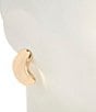 Dillard's Modern Metal Curve Drop Earrings, Color:Gold - Image 2