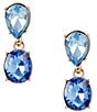 Dillard's Multi Blue Teardrop & Oval Stone Drop Earrings - Image 1