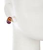 Dillard's Multi Color Enamel Stud Clip Earrings, Color:Gold/Multi - Image 2