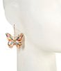 Dillard's Multi Color Epoxy Butterfly Drop Earrings - Image 2