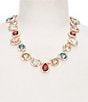 Dillard's Multi Color Stone Short Collar Necklace - Image 1