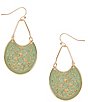 Dillard's Multi Texture Metal Drop Earrings - Image 1