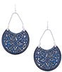 Dillard's Multi Texture Metal Drop Earrings - Image 1
