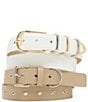 Dillard's Multi Two Tone Keeper & Full Grommet Textured Belt Set, Color:Camel Multi - Image 1