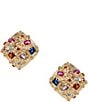 Dillard's Multicolor Box Drop Earrings - Image 1