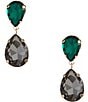 Dillard's Multicolored Teardrop Drop Earrings, Color:Multi/Gold - Image 1