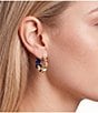 Dillard's Navy Twist Hoop Earrings - Image 2