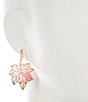Dillard's Ombre Leaf Drop Earrings, Color:Gold/Multi - Image 2