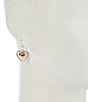 Dillard's Orbital Heart Drop Earrings, Color:Two Tone - Image 2