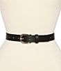 Dillard's Organic Buckle & Croco 2 For 1 Belt Set - Image 2